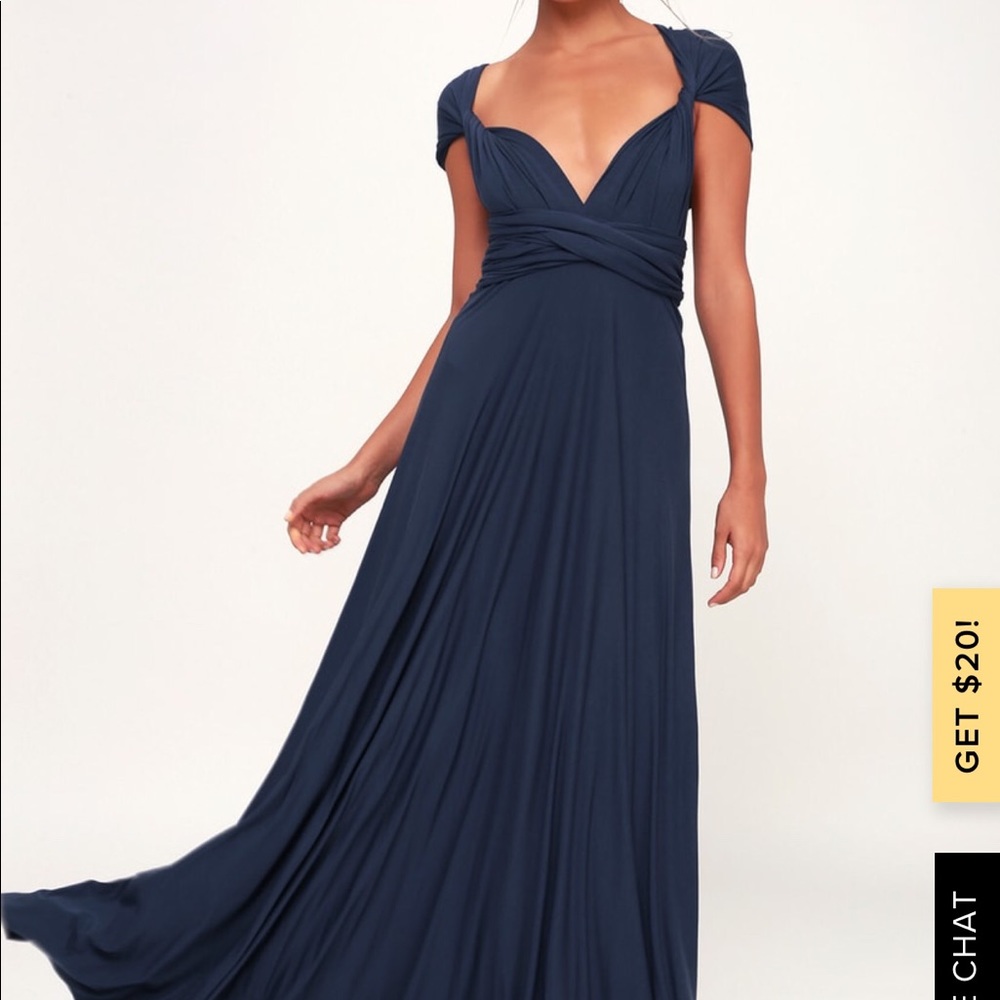 Lulu’s Tricks of The Trade Navy Maxi Dress 💃🏻